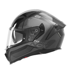 NOX KASK INTEGRALNY (FULL FACE) Z BLENDĄ N402 MENTOR KOLOR CZARNY/SZARY ROZMIAR S