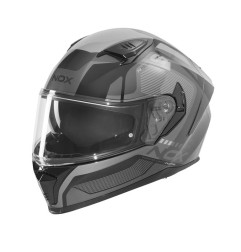 NOX KASK INTEGRALNY (FULL FACE) Z BLENDĄ N402 MENTOR KOLOR CZARNY/SZARY ROZMIAR M