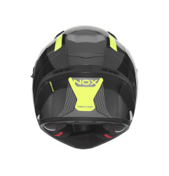 NOX KASK INTEGRALNY (FULL FACE) Z BLENDĄ N402 MENTOR KOLOR CZARNY/ŻÓŁTY FLUO ROZMIAR L