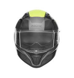NOX KASK INTEGRALNY (FULL FACE) Z BLENDĄ N402 MENTOR KOLOR CZARNY/ŻÓŁTY FLUO ROZMIAR L