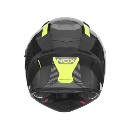 NOX KASK INTEGRALNY (FULL FACE) Z BLENDĄ N402 MENTOR KOLOR CZARNY/ŻÓŁTY FLUO ROZMIAR XL
