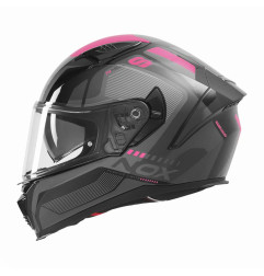 NOX KASK INTEGRALNY (FULL FACE) Z BLENDĄ N402 MENTOR KOLOR CZARNY/RÓŻOWY ROZMIAR M