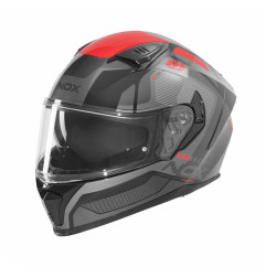 NOX KASK INTEGRALNY (FULL FACE) Z BLENDĄ N402 MENTOR KOLOR CZARNY/CZERWONY ROZMIAR XL