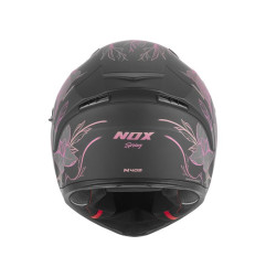 NOX KASK INTEGRALNY (FULL FACE) Z BLENDĄ N402 SPRING KOLOR CZARNY MAT/RÓŻOWY ROZMIAR M
