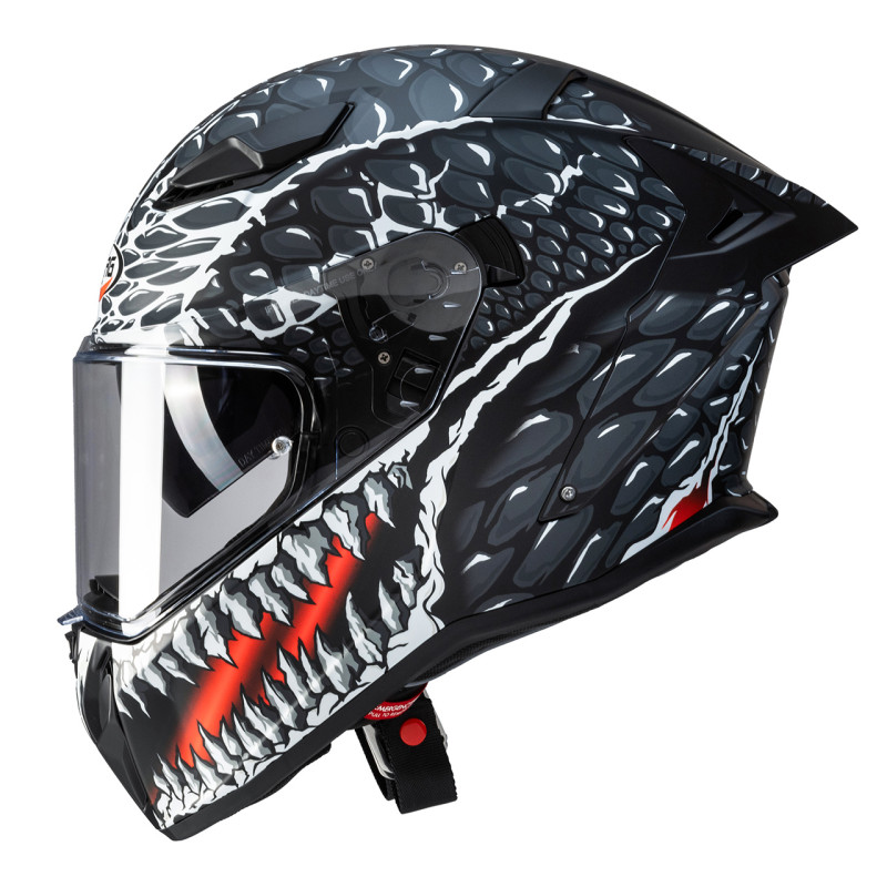 CABERG KASK INTEGRALNY Z BLENDĄ MODEL DRIFT EVO II CROK KOLOR CZARNY/BIAŁY/CZERWONY MAT ROZMIAR XS (PINLOCK W ZESTAWIE)