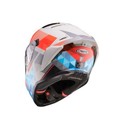 CABERG KASK INTEGRALNY Z BLENDĄ MODEL DRIFT EVO II PRISM KOLOR SZARY/CZERWONY FLUO/NIEBIESKI MAT ROZMIAR S