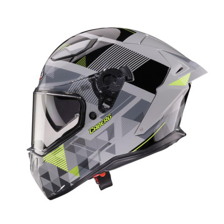 CABERG KASK INTEGRALNY Z BLENDĄ MODEL DRIFT EVO II PRISM KOLOR SZARY/CZARNY/ŻÓŁTY FLUO MAT ROZMIAR S