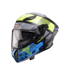 CABERG KASK INTEGRALNY Z BLENDĄ MODEL DRIFT EVO II PRISM KOLOR CZARNY/ŻÓŁTY FLUO/NIEBIESKI MAT ROZMIAR M