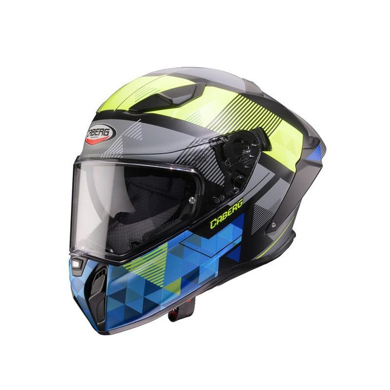 CABERG KASK INTEGRALNY Z BLENDĄ MODEL DRIFT EVO II PRISM KOLOR CZARNY/ŻÓŁTY FLUO/NIEBIESKI MAT ROZMIAR L
