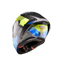 CABERG KASK INTEGRALNY Z BLENDĄ MODEL DRIFT EVO II PRISM KOLOR CZARNY/ŻÓŁTY FLUO/NIEBIESKI MAT ROZMIAR XL