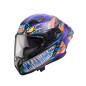 CABERG KASK INTEGRALNY Z BLENDĄ MODEL DRIFT EVO II NOBO CZARNY MAT/CZERWONY FLUO/NIEBIESKI KOLOR ROZMIAR XS