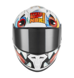 NOX KASK INTEGRALNY (FULL FACE) N731 SCRAPPY KID / JUNIOR (DZIECIĘCY) KOLOR BIAŁY/CZARNY/NIEBIESKI ROZMIAR XL