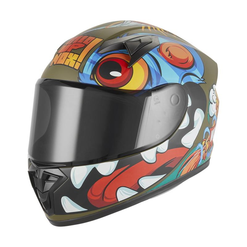 NOX KASK INTEGRALNY (FULL FACE) N731 SCRAPPY KID / JUNIOR (DZIECIĘCY) KOLOR ZIELONY (KHAKI)/CZARNY/NIEBIESKI MAT ROZMIAR L NOX KASK INTEGRALNY (FULL FACE) N731 SCRAPPY KID / JUNIOR (DZIECIĘCY) KOLOR ZIELONY (KHAKI)/CZARNY/NIEBIESKI MAT ROZMIAR L