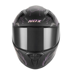 NOX KASK INTEGRALNY (FULL FACE) N731 SPRING KID / JUNIOR (DZIECIĘCY) KOLOR CZARNY MAT/RÓŻOWY ROZMIAR L