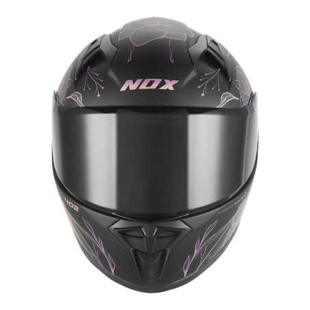 NOX KASK INTEGRALNY (FULL FACE) N731 SPRING KID / JUNIOR (DZIECIĘCY) KOLOR CZARNY MAT/RÓŻOWY ROZMIAR L
