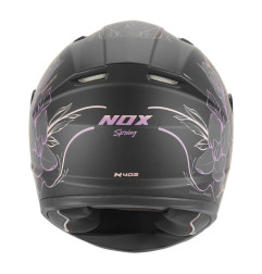 NOX KASK INTEGRALNY (FULL FACE) N731 SPRING KID / JUNIOR (DZIECIĘCY) KOLOR CZARNY MAT/RÓŻOWY ROZMIAR L