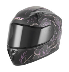 NOX KASK INTEGRALNY (FULL FACE) N731 SPRING KID / JUNIOR (DZIECIĘCY) KOLOR CZARNY MAT/RÓŻOWY ROZMIAR XL