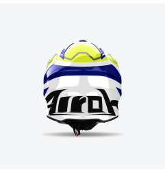 AIROH PROMOCJA KASK CROSS / ENDURO / ATV / QUAD AVIATOR ACE 2 GROUND YELLOW GLOSS KOLOR NIEBIESKI/ŻÓŁTY FLUO/BIAŁY ROZMIAR XL