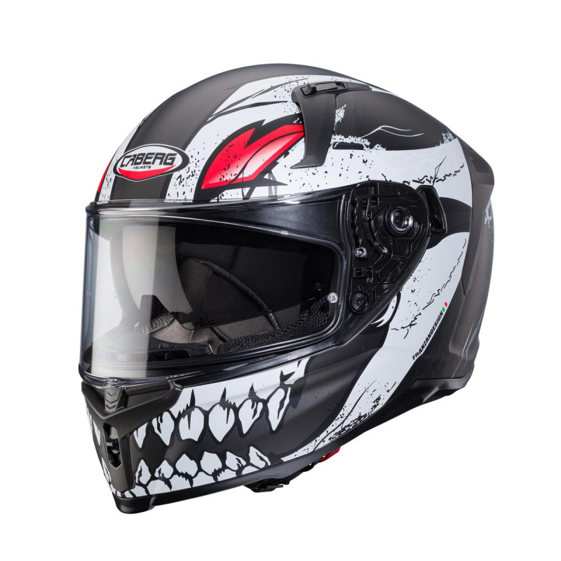 CABERG PROMOCJA KASK INTEGRALNY AVALON X PUNK KOLOR SZARY MAT/BIAŁY/CZERWONY ROZMIAR M