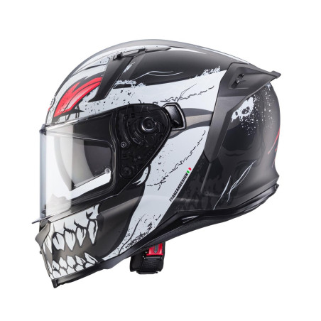 CABERG PROMOCJA KASK INTEGRALNY AVALON X PUNK KOLOR SZARY MAT/BIAŁY/CZERWONY ROZMIAR XXL