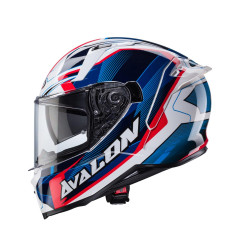 CABERG PROMOCJA KASK INTEGRALNY AVALON X OPTIC KOLOR BIAŁY/NIEBIESKI/CZERWONY ROZMIAR S