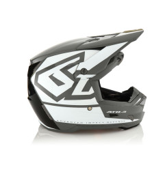 6D HELMETS KASK CROSS/ENDURO MODEL ATR-3 HEX GLOSS WHITE KOLOR CZARNY/SZARY/BIAŁY ROZMIAR L ( 58 - 59 CM )