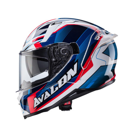 CABERG PROMOCJA KASK INTEGRALNY AVALON X OPTIC KOLOR BIAŁY/NIEBIESKI/CZERWONY ROZMIAR XXL