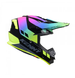 KENNY RACING KASK CROSS/ENDURO MODEL TRACK GRAPHIC NEON KOLOR CZARNY/ZIELONY/RÓŻOWY ROZMIAR XXL ( 63 - 64 CM )