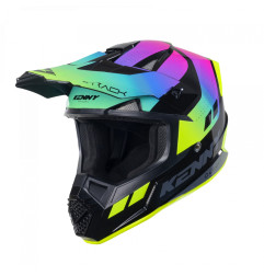 KENNY RACING KASK CROSS/ENDURO MODEL TRACK GRAPHIC NEON KOLOR CZARNY/ZIELONY/RÓŻOWY ROZMIAR XXL ( 63 - 64 CM )