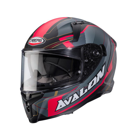 CABERG PROMOCJA KASK INTEGRALNY AVALON X OPTIC KOLOR CZARNY MAT/SZARY/CZERWONY ROZMIAR L