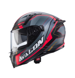 CABERG PROMOCJA KASK INTEGRALNY AVALON X OPTIC KOLOR CZARNY MAT/SZARY/CZERWONY ROZMIAR L