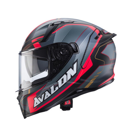 CABERG PROMOCJA KASK INTEGRALNY AVALON X OPTIC KOLOR CZARNY MAT/SZARY/CZERWONY ROZMIAR L