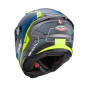 CABERG PROMOCJA KASK INTEGRALNY AVALON X OPTIC KOLOR SZARY MAT/NIEBIESKI/ŻÓŁTY FLUO ROZMIAR S