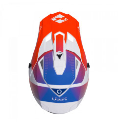 KENNY RACING KASK CROSS/ENDURO MODEL TRACK GRAPHIC PATRIOT KOLOR BIAŁY/NIEBIESKI/CZERWONY ROZMIAR XXL ( 63 - 64 CM )