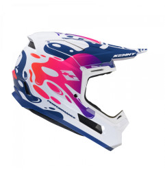 KENNY RACING KASK CROSS/ENDURO MODEL PERFORMANCE ERT GRAPHIC FLUID KOLOR BIAŁY/NIEBIESKI/RÓŻOWY ROZMIAR XXL ( 63 - 64 CM )