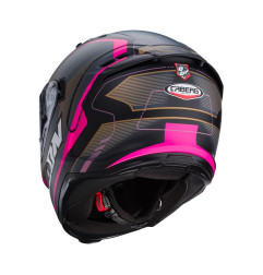 CABERG PROMOCJA KASK INTEGRALNY AVALON X OPTIC KOLOR CZARNY MAT/SZARY/FUKSJA (INTENSYWNY ODCIEŃ RÓŻOWEGO) ROZMIAR XS