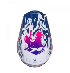 KENNY RACING KASK CROSS/ENDURO MODEL PERFORMANCE ERT GRAPHIC FLUID KOLOR BIAŁY/NIEBIESKI/RÓŻOWY ROZMIAR XL ( 61 - 62 CM )