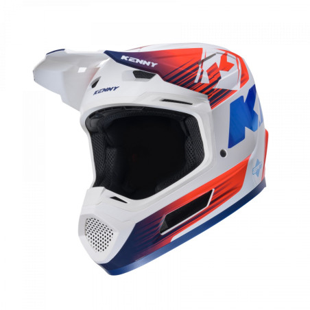KENNY RACING KASK CROSS/ENDURO MODEL PERFORMANCE ERT GRAPHIC PATRIOT KOLOR BIAŁY/CZERWONY/NIEBIESKI ROZMIAR XXL ( 63 - 64 CM )