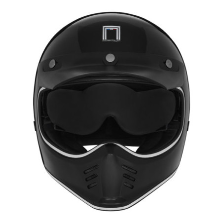 NOX PREMIUM KASK INTEGRALNY (FULL FACE) SEVENTY II SOLID KOLOR CZARNY POŁYSK ROZMIAR M