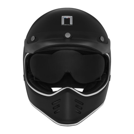 NOX PREMIUM KASK INTEGRALNY (FULL FACE) SEVENTY II SOLID KOLOR CZARNY MAT ROZMIAR M