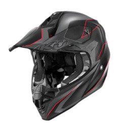 KAPPA KASK KV49 EVO CHASER CROSS KOLOR CZARNY SZARY CZERWONY MATT ROZMIAR 63 / XXL ( HOMOLOGACJA ECE 22R06 )
