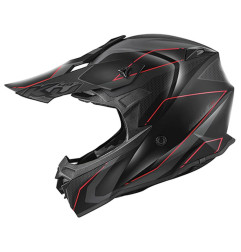 KAPPA KASK KV49 EVO CHASER CROSS KOLOR CZARNY SZARY CZERWONY MATT ROZMIAR 61 / XL ( HOMOLOGACJA ECE 22R06 )