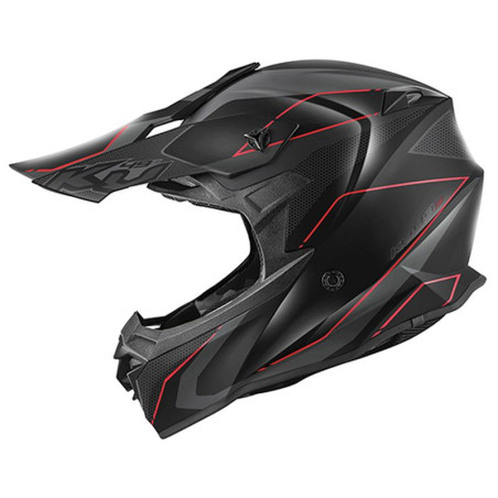 KAPPA KASK KV49 EVO CHASER CROSS KOLOR CZARNY SZARY CZERWONY MATT ROZMIAR 61 / XL ( HOMOLOGACJA ECE 22R06 )