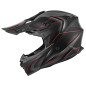 KAPPA KASK KV49 EVO CHASER CROSS KOLOR CZARNY SZARY CZERWONY MATT ROZMIAR 63 / XXL ( HOMOLOGACJA ECE 22R06 )