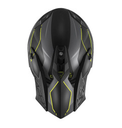 KAPPA KASK KV49 EVO CHASER CROSS KOLOR CZARNY SZARY ŻÓŁTY FLUO MATT ROZMIAR 61 / XL ( HOMOLOGACJA ECE 22R06 )