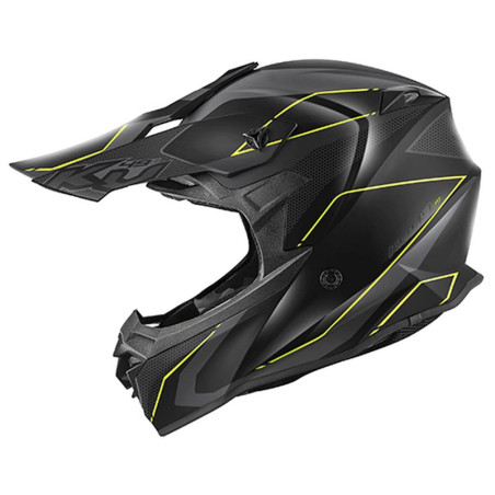 KAPPA KASK KV49 EVO CHASER CROSS KOLOR CZARNY SZARY ŻÓŁTY FLUO MATT ROZMIAR 63 / XXL ( HOMOLOGACJA ECE 22R06 )