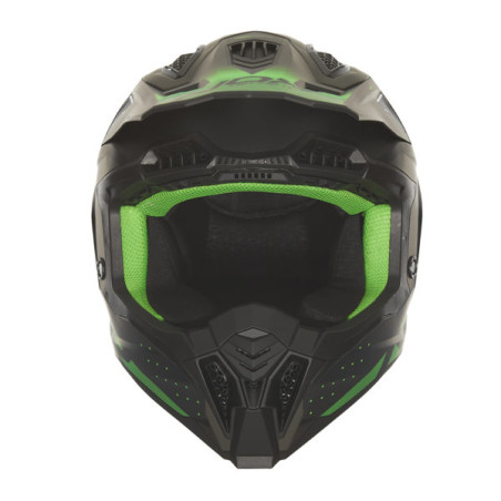 NOX PROMOCJA KASK OFF ROAD / CROSS N634 GRADIENT KOLOR CZARNY MAT/ZIELONY NEON ROZMIAR XXL