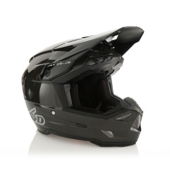 6D HELMETS KASK CROSS/ENDURO MODEL ATR-3 SOLID GLOSS BLACK FIM (FRHPhe-02) KOLOR CZARNY/SZARY ROZMIAR M ( 57 - 58 CM )