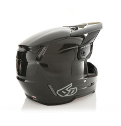 6D HELMETS KASK CROSS/ENDURO MODEL ATR-3 SOLID GLOSS BLACK FIM (FRHPhe-02) KOLOR CZARNY/SZARY ROZMIAR M ( 57 - 58 CM )