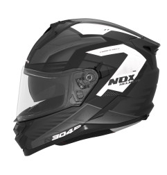 NOX PROMOCJA KASK INTEGRALNY (FULL FACE) Z BLENDĄ N304S CARVER KOLOR CZARNY/BIAŁY MAT ROZMIAR L